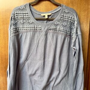 $65 Billabong long sleeve chambray blue T-shirt size L/G